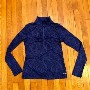 Eddie Bauer Zip Neck Top
